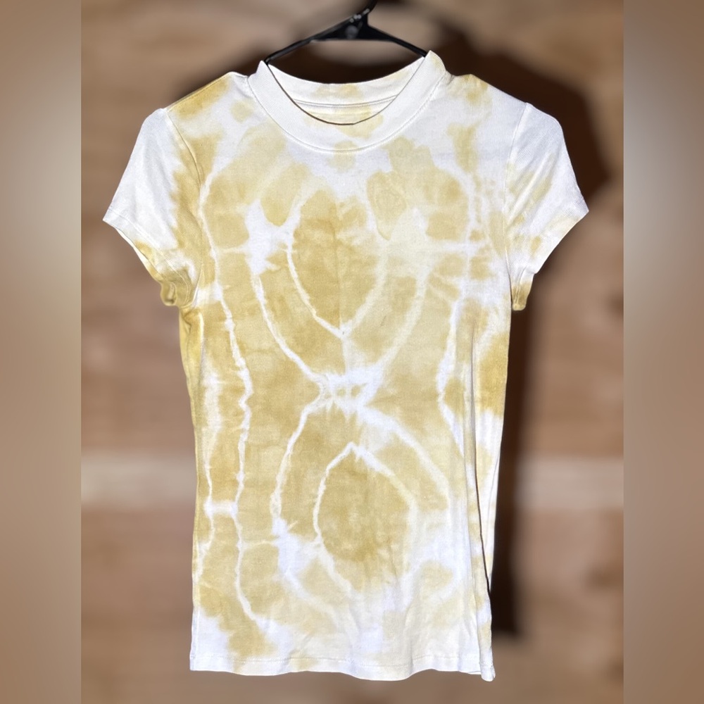 A New Day - Tie Dye Ribbed High Neck Tee